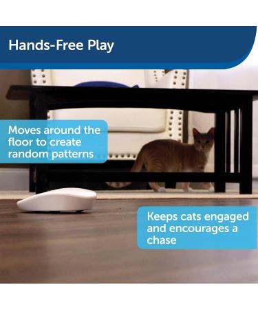 PetSafe Laser Tail Automatic Laser Light Interactive Playtime For Cats Moving Cat Toy White - Buy Online on SooperMarket.com