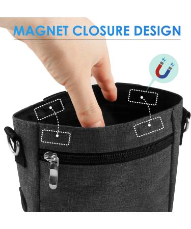 AEMIAO Dog Treat Pouch with Magnetic Closure & Poop Bags - Hands-Free Training Bag, Adjustable Belt - Dark Grey - Buy Online on SooperMarket.com