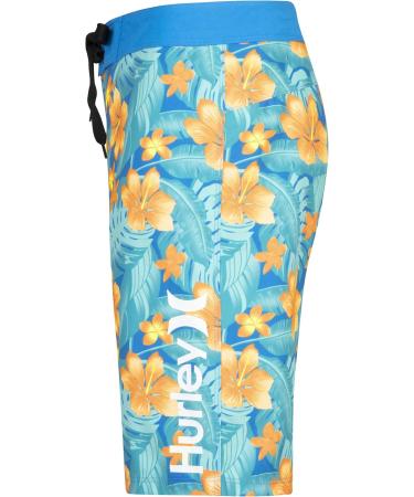 Hurley Boys Hrlb Cabana Boardshorts - 16 Years | Neptune Blue - International Shipping - Buy Online on SooperMarket.com