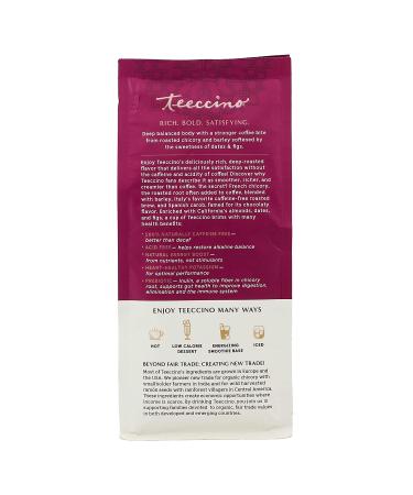 Teeccino Chicory Coffee Alternative - Java 11oz (Pack of 3) | Caffeine-Free, Acid-Free Herbal Coffee | Medium Roast Prebiotic Blend - Buy Online on SooperMarket.com