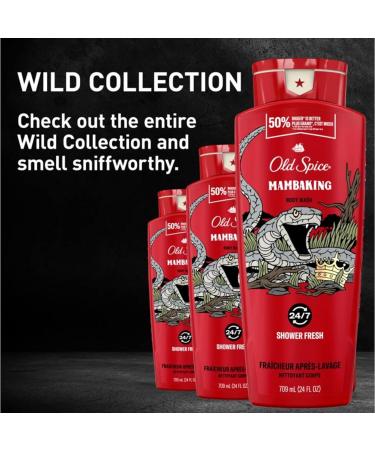 Old Spice Body Wash for Men MambaKing Long Lasting Lather 709 ml Body Wash Mamba King - Buy Online on SooperMarket.com