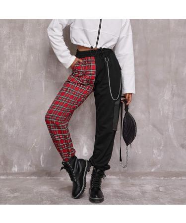 WILLBEST Sport Pants for Women Running Jogger Causal Athletic Workout Sweatpants Ladies Loose Fit Trouser Tracksuit Bottoms Activewear 5507-djufh-red#1 M - Buy Online on SooperMarket.com