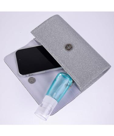 WLLHYF 2 Pack Travel Spray Bottle TSA Approved Small Spray Bottle Travel Size 2oz/60ml Leak Proof Refillable Fine Mist Spray Bottle for Perfume Essential Oils Toners Hair Face Cosmetics (blue/pink) - Buy Online on SooperMarket.com