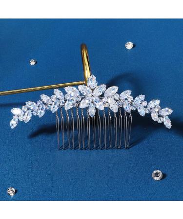 Missgrace Boho Zircon Crystal Hair Comb - Bridal Wedding Prom Hair Accessory for Women and Girls - Buy Online on SooperMarket.com