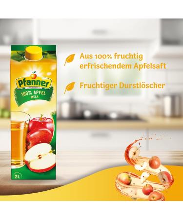 Buy Pfanner 100% Apple Juice - Classic Fruit Juice No Added Sugar - 2L Pack | International Shipping - Buy Online on SooperMarket.com