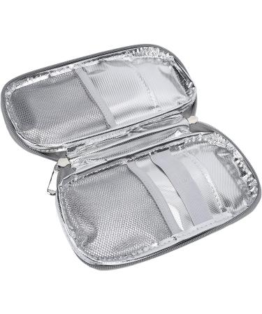 Portable Diabetic Medication Cooler Bag - Prevent Spoilage - Easy to Close - Multi Layer - Travel Friendly (Blue) - Buy Online on SooperMarket.com