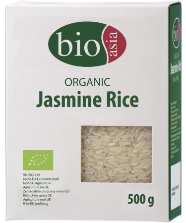BIOASIA Organic Jasmine Rice long grain rice for various rice dishes 1 x 500 g