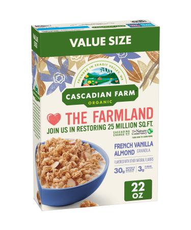 Cascadian Farm Organic, Granola Cereal, French Vanilla Almond, Value Size, 22 oz