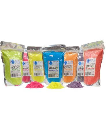 Baking Beauty & Beyond Premium Floss Sugar for Cotton Candy - Cotton Candy Flossing Sugar with Natural Ingredients Perfect for Every Occasion Bulk Floss Sugar 100g - Original Blue Flavour