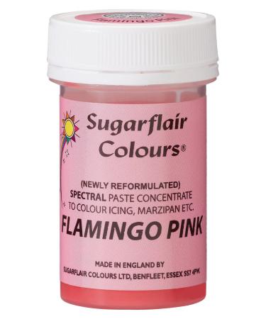 Sugarflair Flamingo Pink Spectral Food Colouring Paste Highly Concentrated for Use with Sugar Pastes Buttercream Royal Icing or Cake Mix Vibrant Colour Dye - 25g