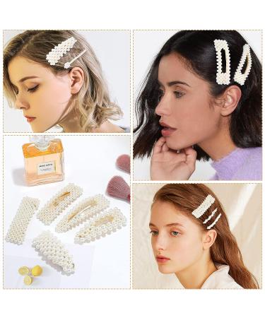 Elegant Handmade 18 Pcs Pearl Hair Clips for Women and Girls - Perfect Fashion Accessories for Party, Wedding, and Daily Wear - Buy Online on SooperMarket.com