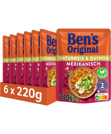 Ben's Original Express Rice & Grain 3-Grain Mix with Quinoa Mexican (6 x 220g) Express Rice & 3-Grain 220 g (pack of 6)
