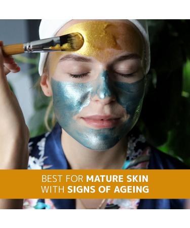Orientana - Glow Face Mask Golden Aralia & Turmeric | Natural & Vegan | Hydrating Moisturising Glowing Soothing Brightening Normal Skin | Anti Ageing Wrinkle & Redness Reducer - 30ml - Buy Online on SooperMarket.com