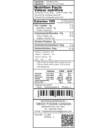 Megh Foods Besan 2Lb - Buy Online on SooperMarket.com