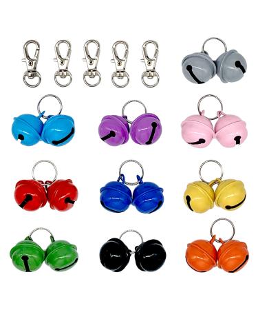 Falltail 20 Pack Pet Cat Bells for Collar Loud Cat Collar Bells Charm Pendants for Dogs Cat Collar Accessories