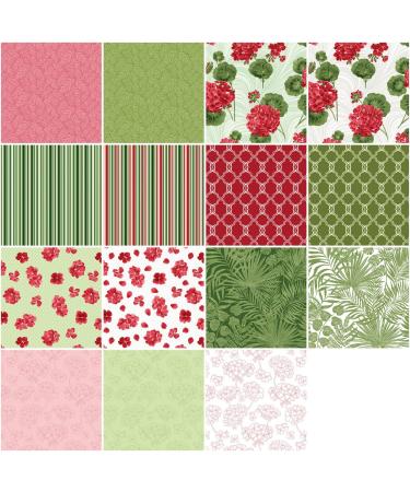 Jackie Robinson Betty's Geraniums Strip-Pies 40 2.5-inch Strips Jelly Roll Benartex - Buy Online on SooperMarket.com