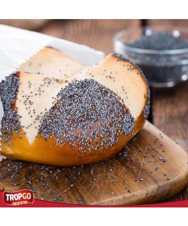 Tropgo Poppy Seeds 200g - Gluten Free Poppy Seeds in Resealable and Recyclable Tub - Non-GMO Poppy Seeds for Eating - Enhance Baking and Cooking - Buy Online on SooperMarket.com