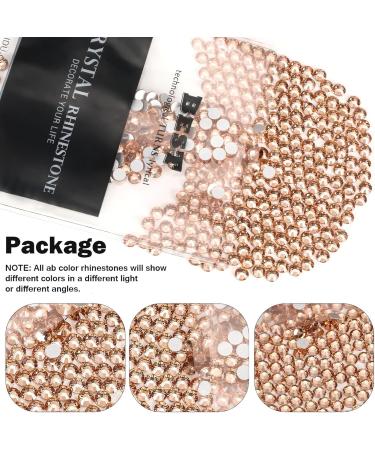 Yhmq 2160pcs Rhinestones & Nail Crystals - Champagne SS20 (4.6 & 4.8mm) for Glamorous Nail Art | International Shipping Available - Buy Online on SooperMarket.com
