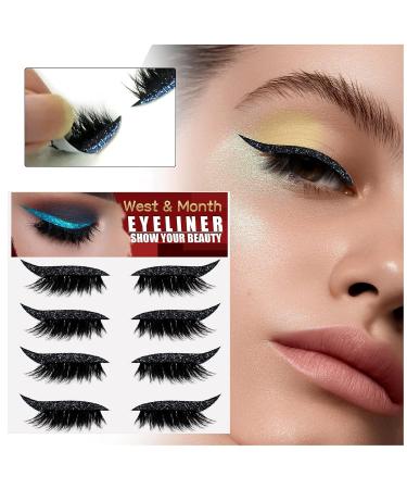 Eyelin 2-in-1 Reusable Eyelash Sticker & Eyeliner | Waterproof Stick-On Beauty Tool - Black - Buy Online on SooperMarket.com