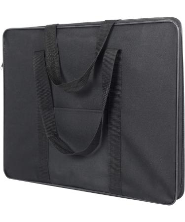 Jjring 23x17 Art Portfolio Case: Wire Framed Nylon Tote Bag for Artworks, Posters, Drawings - Black - Buy Online on SooperMarket.com