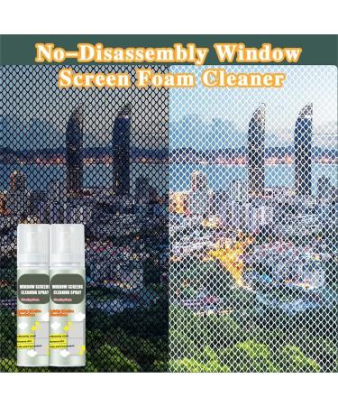 No-Disassembly Window Screen Foam Cleaner Cleaning Agent For Window Screen Cleaner 100ML Window Screens Cleaning Spray Window Screen Cleaner Spray Window Cleaning Foam Spray (1pcs) - Buy Online on SooperMarket.com