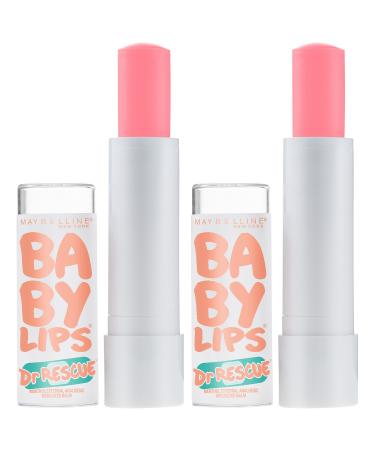 Maybelline New York Baby Lips Dr. Rescue Medicated Lip Balm Makeup Coral Crave Pack of 2