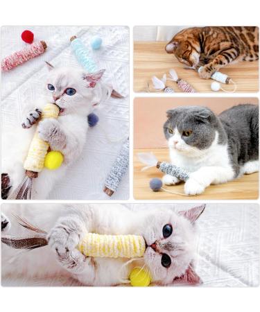 Silvervine Chew Sticks for Kittens - Natural Matatabi Cat Teething Toys for Teeth Cleaning and Stress Relief (10 PCS) - Buy Online on SooperMarket.com
