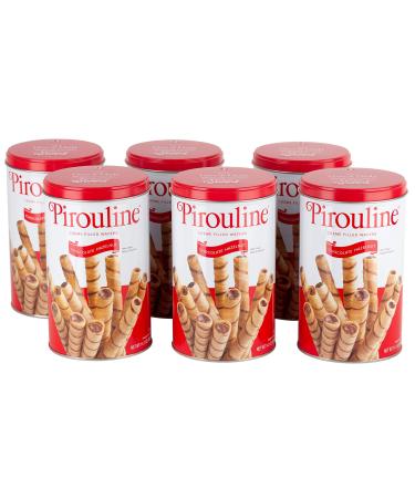 Pirouline Rolled Wafers, Chocolate Hazelnut, 84.6 Oz, Pack of 6 Chocolate Hazelnut 14 Ounce (Pack of 6)