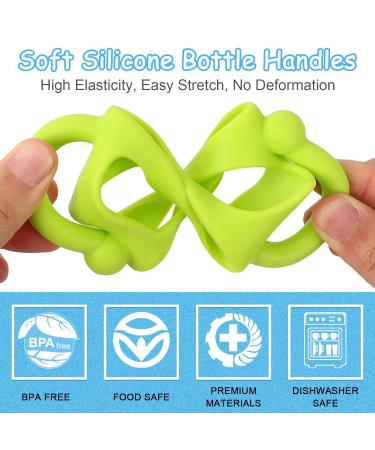 4-Pack Dr. Brown Narrow Baby Bottle Handles - Easy Grip Silicone Holder for Self Feeding - BPA-Free - Buy Online on SooperMarket.com