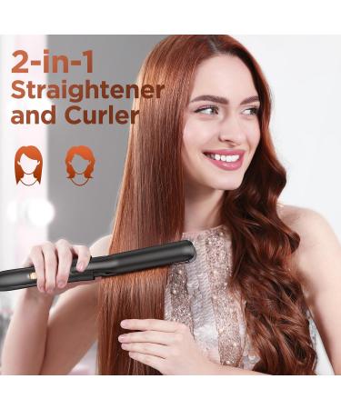 5 in 1 Wand Curling Iron Set - Kinked Curls Flat Iron & 3 Ceramic Barrels - Fast Heat Rose Gold Hair Waver Curler - Buy Online on SooperMarket.com