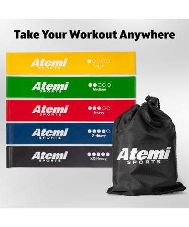 Resistance Bands Set of 5 | Exercise Bands for Glutes Hips & Legs | Ideal for Home Workouts | Resistance Band Set for Men & Women - Buy Online on SooperMarket.com