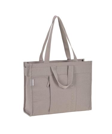 L SSIG Eco-Friendly Baby Changing Bag with Mat & Stroller Attachment - GRE Tote Up Bag in Taupe | Shop Sustainable Baby Gear - Buy Online on SooperMarket.com