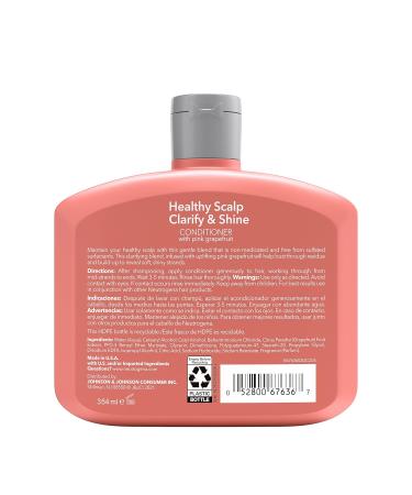 Neutrogena Healthy Scalp Clarifying Conditioner with Pink Grapefruit 12oz - Paraben & Phthalate-Free - For Oily Hair - Color-Safe - Buy Online on SooperMarket.com
