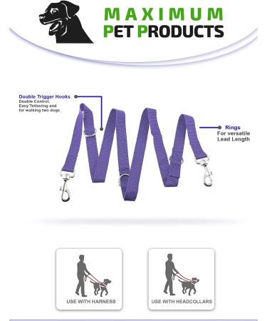 Police style dog training lead 6ft Multiple colours (Blue) - Buy Online on SooperMarket.com