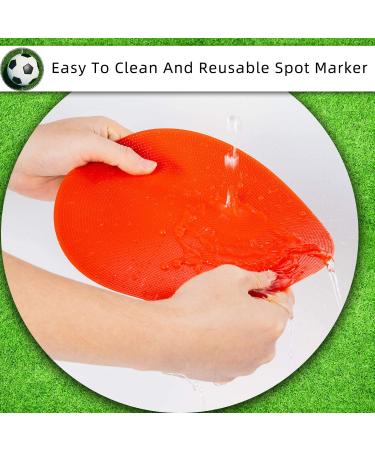 Non-Slip Rubber Spot Markers 10 Inch - Set of 12 for Football & Basketball Training - Buy Online on SooperMarket.com