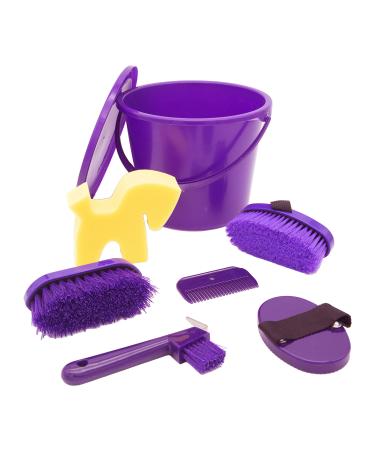 PFIFF 102361 Cleaning set in a lockable bucket purple 4