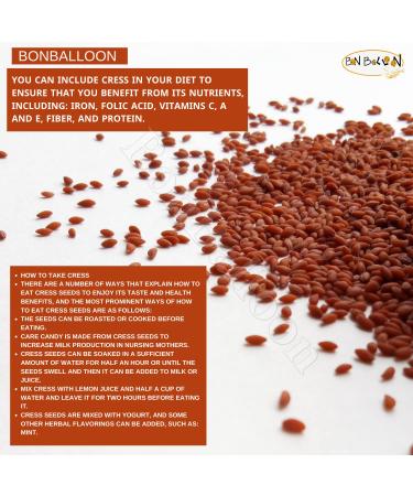 Organic Herbal Garden Cress Seed 500g - Lepidium Sativum for Agriculture & Health - Buy Online on SooperMarket.com
