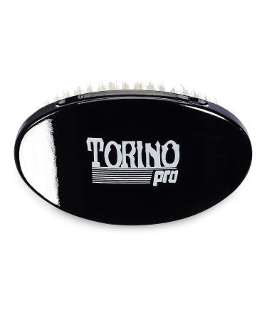 Torino Pro 660 Wave Brush by Brush King - Soft Curve 360 Waves Palm Brush - True Texture Soft - Frizz Laying Down - Black, 1 Count - Buy Online on SooperMarket.com