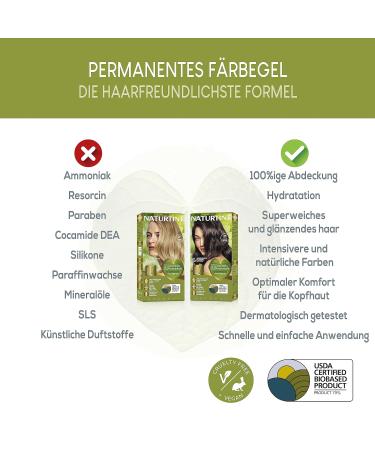 Natureint Ammonia-Free Hair Color | 3N Castania & Chestnut Brown | Natural Ingredients | 170ml Pack - Buy Online on SooperMarket.com