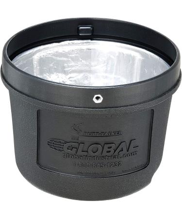 Black Outdoor Ashtray - 1-1/2 Gallon: Weatherproof Design for Outdoor Use - Buy Online on SooperMarket.com