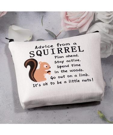 Advice from a Squirrel Makeup Bag - Perfect Gift for Squirrel and Nature Lovers - Buy Online on SooperMarket.com