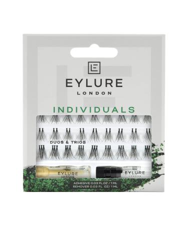 Eylure individual eyelashes Duos & Trios (Black) 1 piece (1 pack)