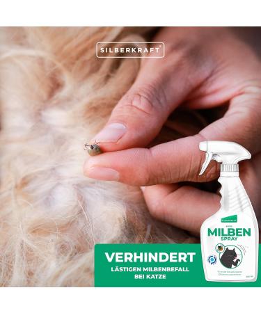 Silver Power Mite Spray for Cats 500ml | Effective Anti-Mite Protection | Reliable Mite Solution - Buy Online on SooperMarket.com