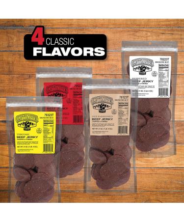 Old Trapper Hot & Spicy Double Eagle Beef Jerky | Traditional Style Real Wood Smoked | 1 Bag (80 Pieces) - Buy Online on SooperMarket.com