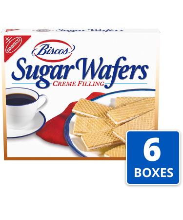 Biscos Creme Filled Sugar Wafers 6 - 8.5 Ounce Boxes (Pack of 6) - Delicious Treat for Snacking and Sharing - Buy Online on SooperMarket.com