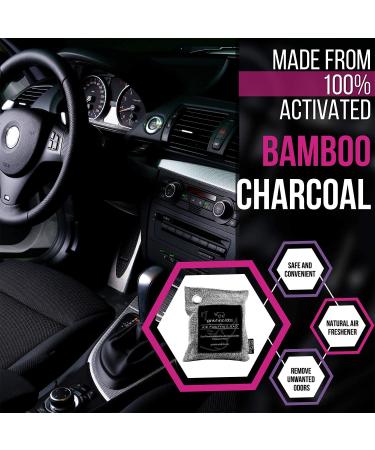 500g Nature Fresh Moso Bamboo Charcoal Air Purifying Bag by Pink Rhino Labs - Scent-Free Odor Eliminator for Home & Car - Kid & Pet Friendly Odor Absorber - Activated Charcoal - Buy Online on SooperMarket.com