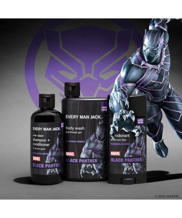 Every Man Jack Black Panther Bath and Body Gift Set for Men | Body Wash Shampoo & Deodorant | Clean Ingredients - Buy Online on SooperMarket.com