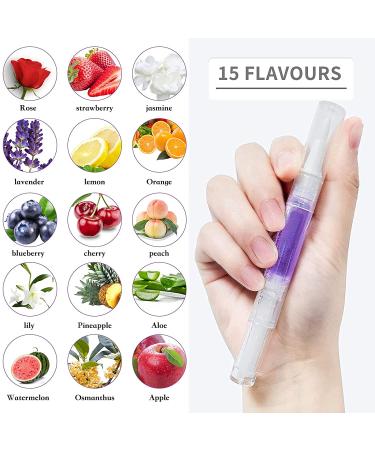 15pcs Fruity Cuticle Oil Pens for Nail Moisturization - Nail Treatment with Soft Brush - 10 Scents - Nail Nourishment & Repair - Buy Online on SooperMarket.com
