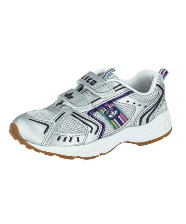 Lico Girls Silverstar V Indoor Shoes 33 EU White Silver Purple