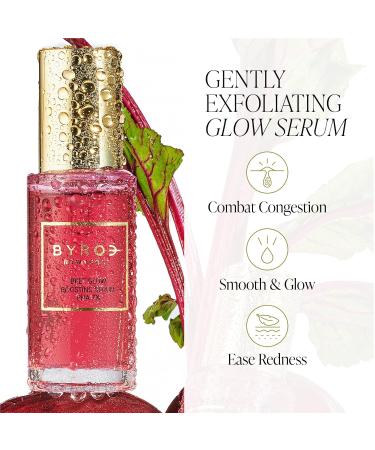 BYROE Beet Glow Boosting Face Serum - Brightening Vegan Serum with Peptides & Vitamin C | Target Redness & Dullness for Smooth Complexion | 1.01 Fl Oz - Buy Online on SooperMarket.com